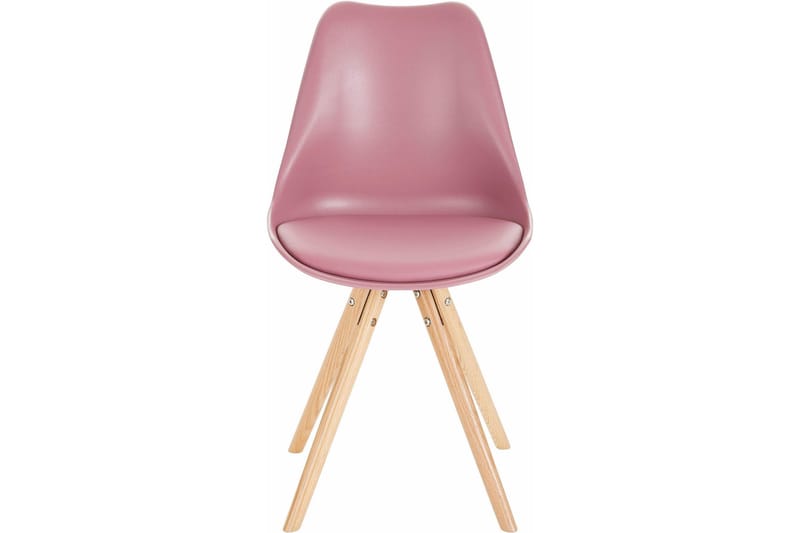 Malik Matstol 2-pack - PU/Rosa/Ek - Möbler - Matplats - Matstol & köksstol