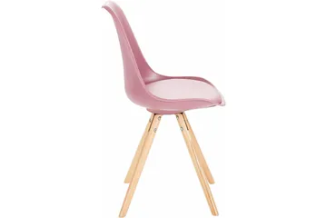Malik Matstol 2-pack - PU/Rosa/Ek - Möbler - Matplats - Matstol & köksstol