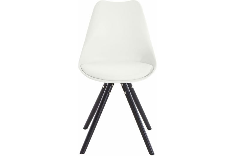 Malik Matstol Konstläder 2-pack - Vit/Ek - Möbler - Matplats - Matstol & köksstol