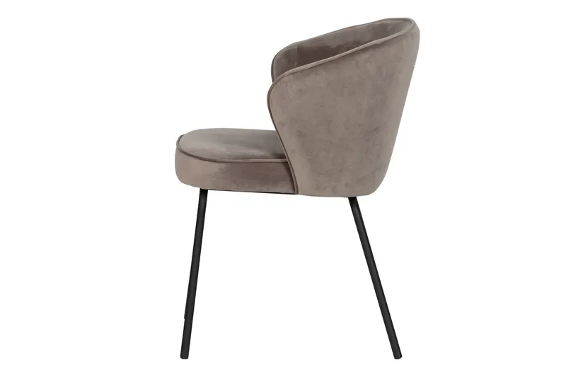 Margoe Matstol i Sammet, Taupe