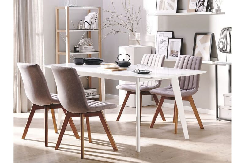 Matstol 2 st brungrå CALGARY - Grå - Möbler - Matplats - Matstol & köksstol