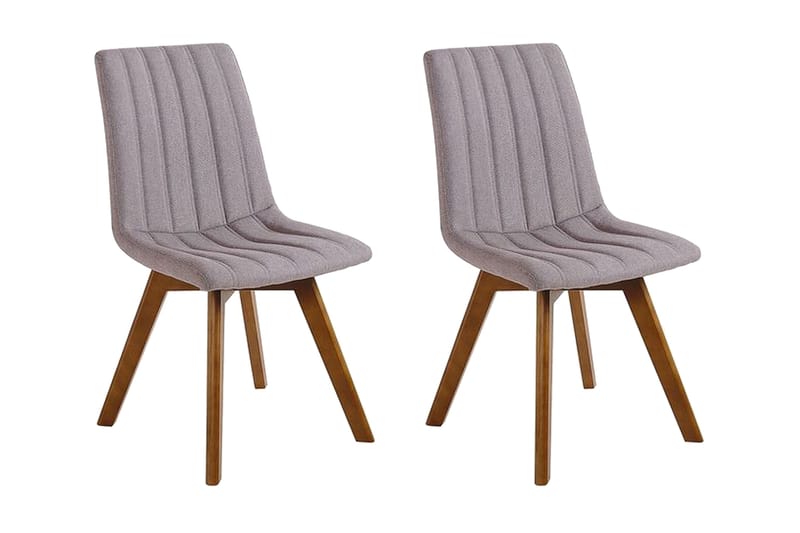 Matstol 2 st brungrå CALGARY - Grå - Möbler - Matplats - Matstol & köksstol