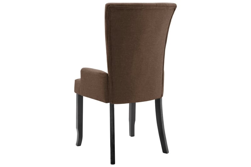 Matstol med armstöd brun tyg - Brun - Möbler - Matplats - Matstol & köksstol