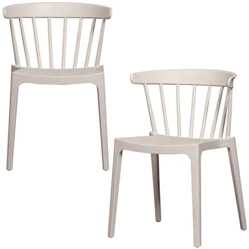 Matstol med ribbor Bliss Utomhus - Offwhite Melange - Möbler - Matplats - Matstol & köksstol