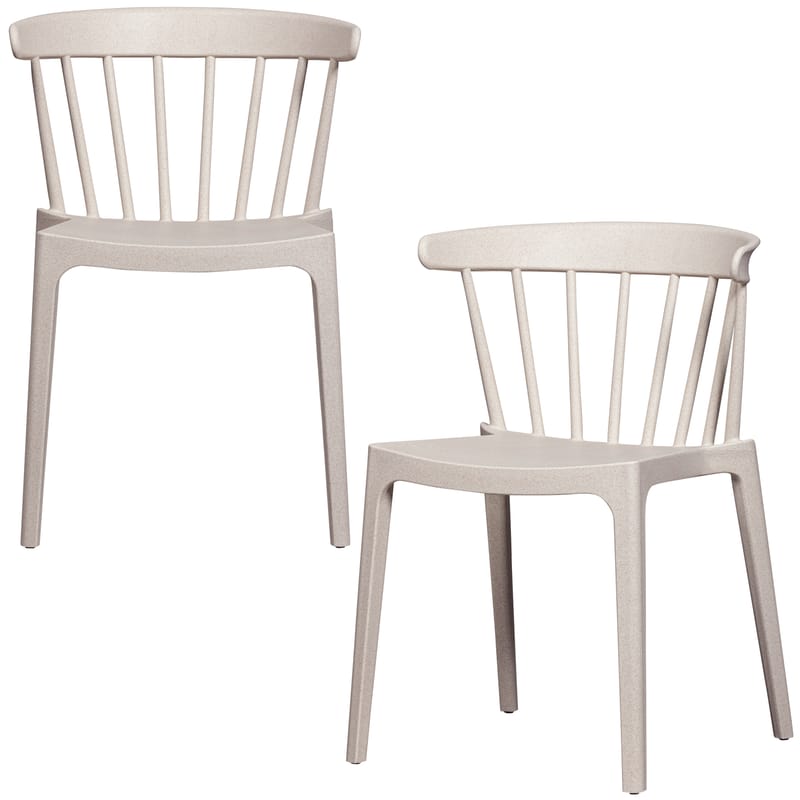Matstol med ribbor Bliss Utomhus - Offwhite Melange - Möbler - Matplats - Matstol & köksstol