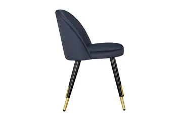 Matstol utan armstöd Concept 55 Valeri Matstol Sammet Black/Brass - Möbler - Matplats - Matstol & köksstol