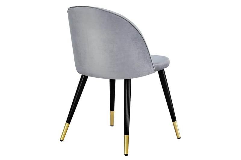 Matstol utan armstöd Venture Home Valeri Matstol Sammet Grey - Möbler - Matplats - Matstol & köksstol