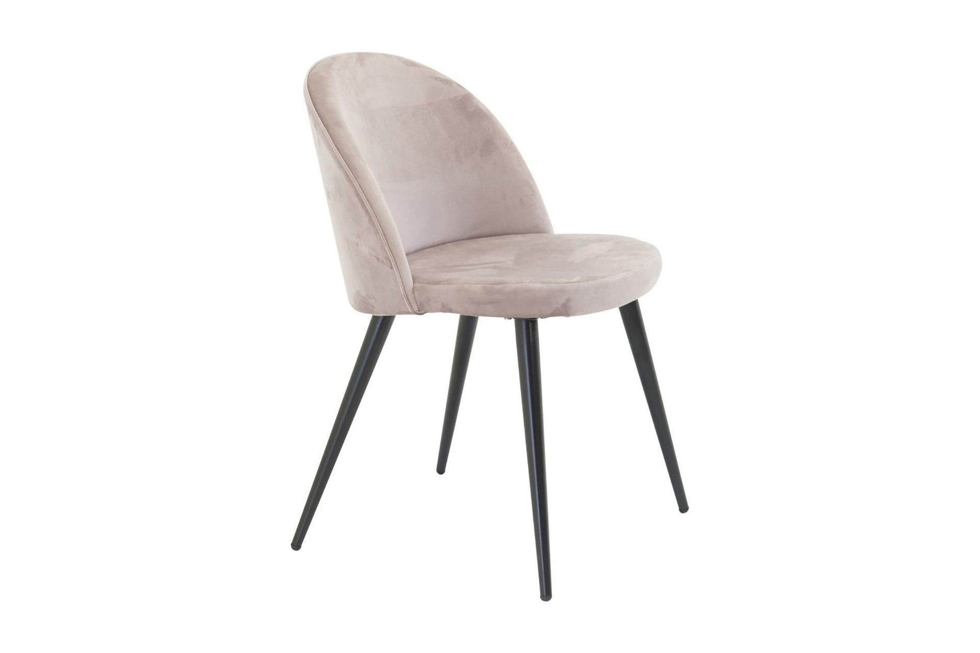 matstol utan armstöd venture home velvet köksstol sammet pink -