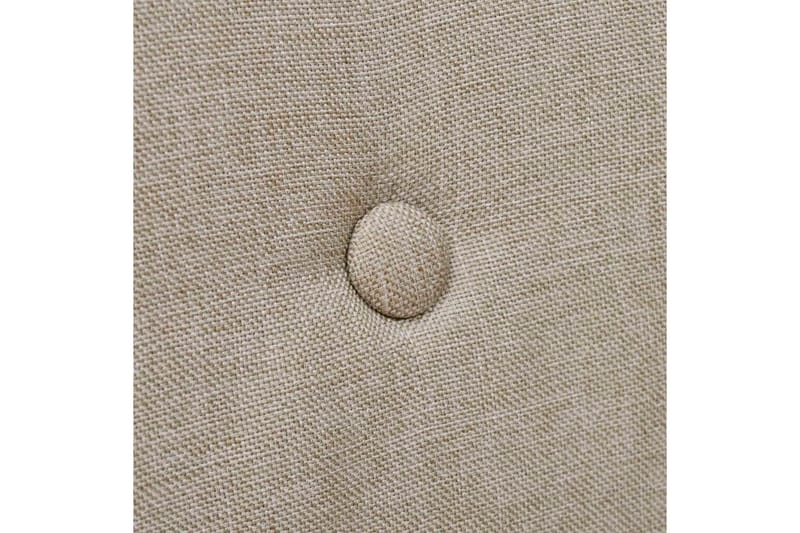 Matstolar 2 st beige tyg och massiv ek - Beige - Möbler - Matplats - Matstol & köksstol