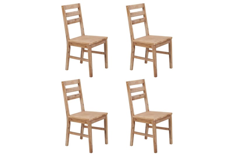 Matstolar 4 st massivt akaciaträ - Brun - Möbler - Matplats - Matstol & köksstol