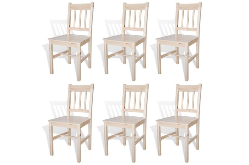 Matstolar 6 st furu - Beige - Möbler - Matplats - Matstol & köksstol