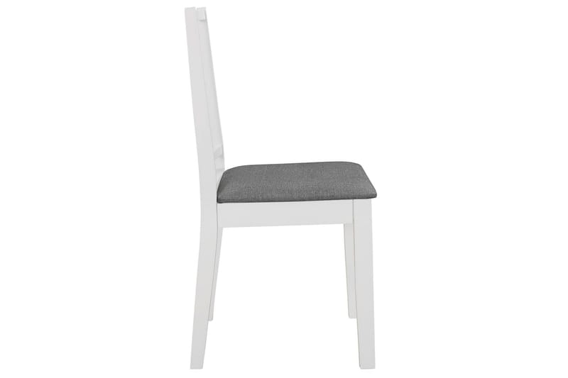 Matstolar med dynor 4 st massivt trä vit - Vit - Möbler - Matplats - Matstol & köksstol