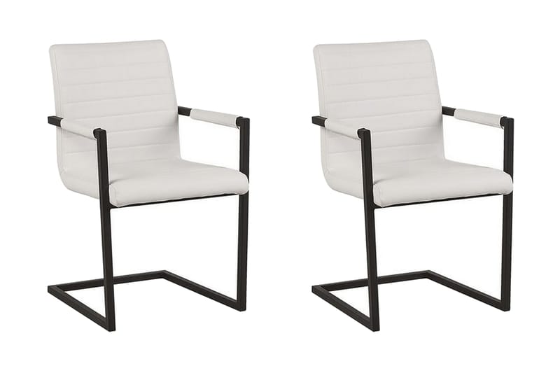 MCEVER Matstol 2-pack Konstläder/Beige - Möbler - Matplats - Matstol & köksstol