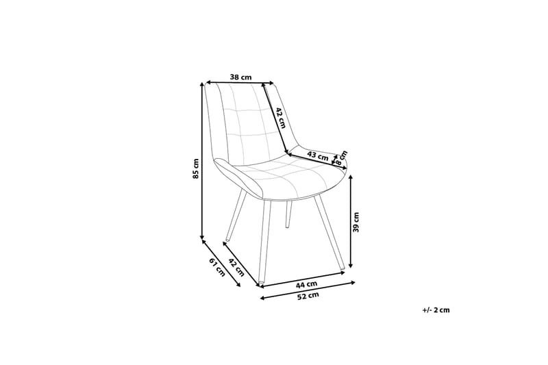 Melrose Stol Set Om 2 St - Brun - Möbler - Matplats - Matstol & köksstol
