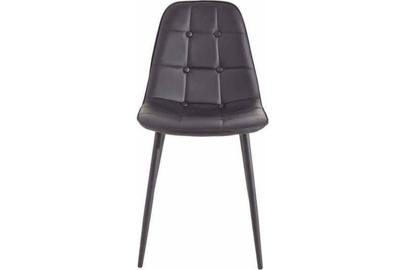 Mireio Kjøkkenstol Konstläder 2-pack - Svart/Metall - Möbler - Matplats - Matstol & köksstol