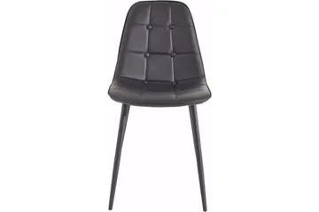Mireio Kjøkkenstol Konstläder 2-pack - Svart/Metall - Möbler - Matplats - Matstol & köksstol