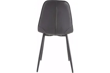Mireio Kjøkkenstol Konstläder 2-pack - Svart/Metall - Möbler - Matplats - Matstol & köksstol