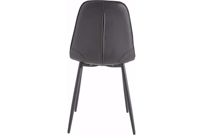 Mireio Kjøkkenstol Konstläder 2-pack - Svart/Metall - Möbler - Matplats - Matstol & köksstol