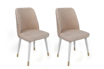 Nabi Matstol - Guld/Cream/Vit - Möbler - Matplats - Matstol & köksstol