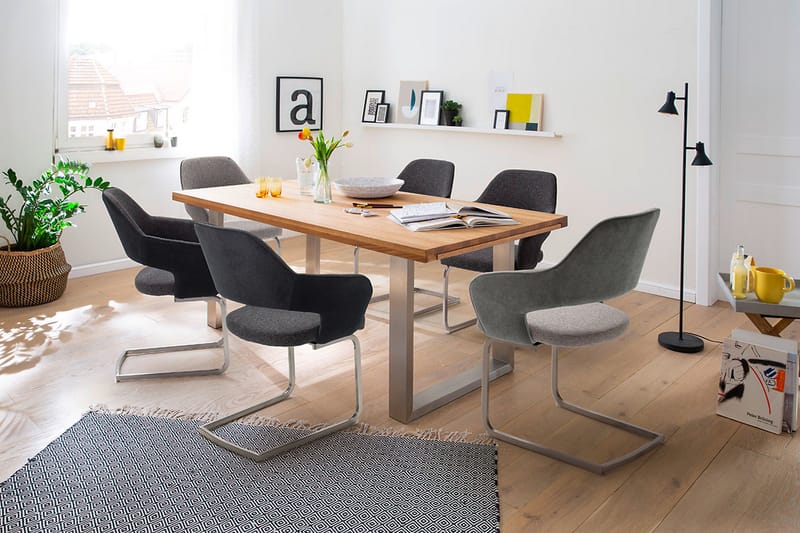 Newcastles Karmstol - Brun/Silver - Möbler - Matplats - Matstol & köksstol