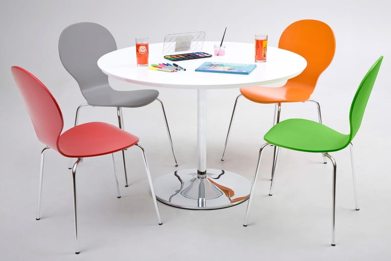 NINA Matstol Orange/Krom - Möbler - Matplats - Matstol & köksstol