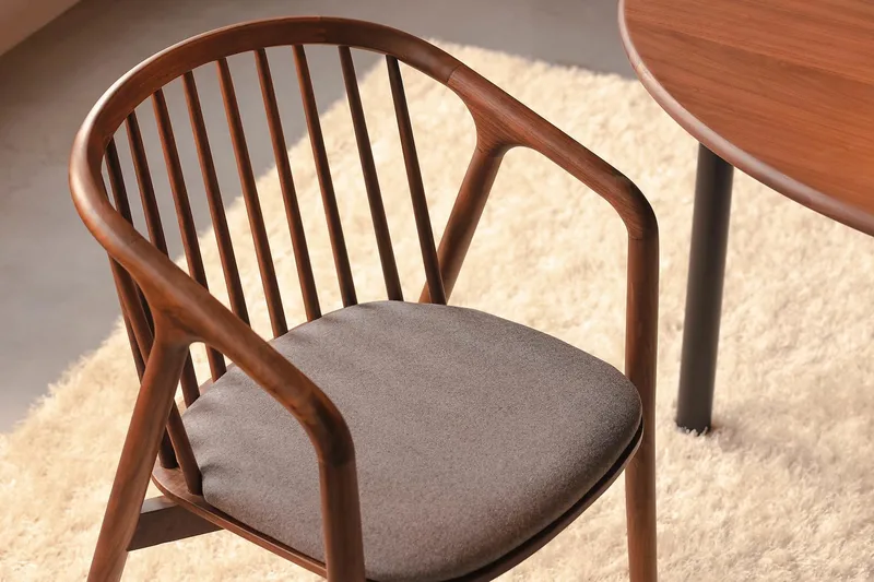 Noira Matstol med Armstöd - Valnöt / Brun - Möbler - Matplats - Matstol & köksstol