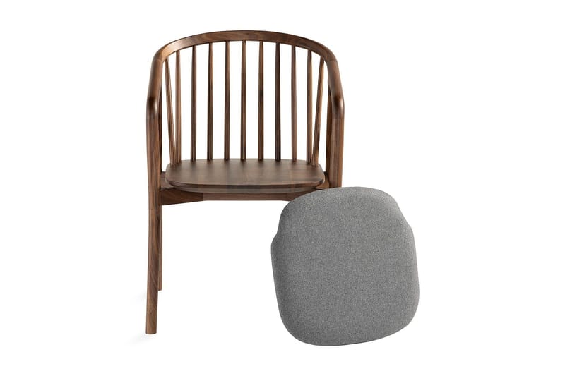 Noira Matstol med Armstöd - Valnöt / Brun - Möbler - Matplats - Matstol & köksstol