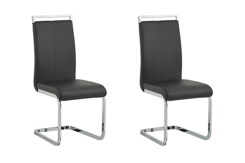 PALEA Matstol 2-pack Konstläder/Svart - Möbler - Matplats - Matstol & köksstol