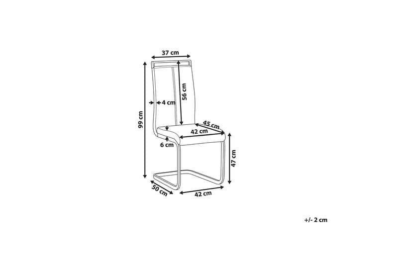 PALEA Matstol 2-pack Konstläder/Krämbeige - Möbler - Matplats - Matstol & köksstol