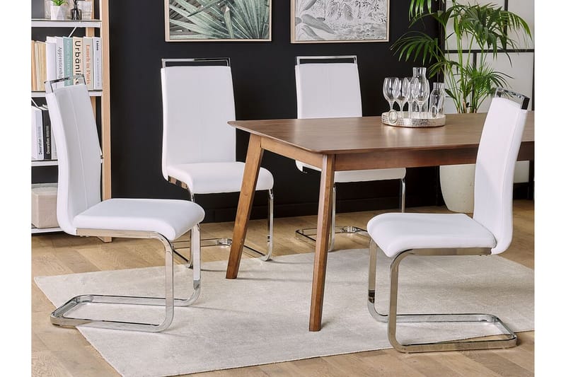 PALEA Matstol 2-pack Konstläder/Krämbeige - Möbler - Matplats - Matstol & köksstol