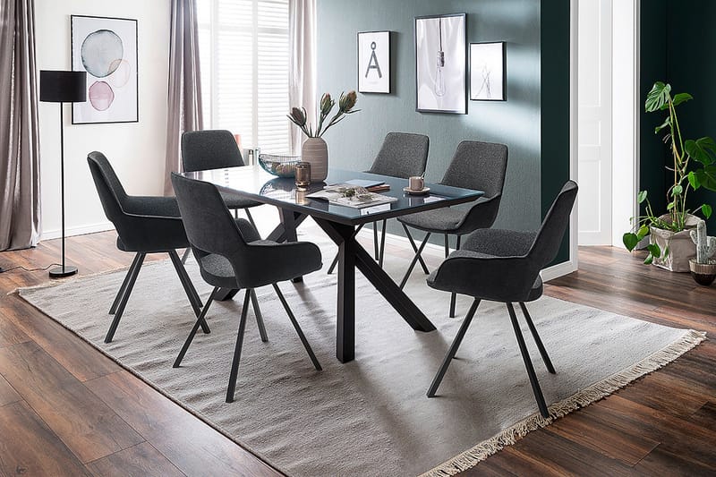 Paran Matstol 4 Ben Svängbar - Grå - Möbler - Matplats - Matstol & köksstol