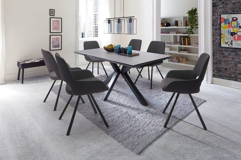 Paran Matstol 4 Ben Svängbar - Grå - Möbler - Matplats - Matstol & köksstol