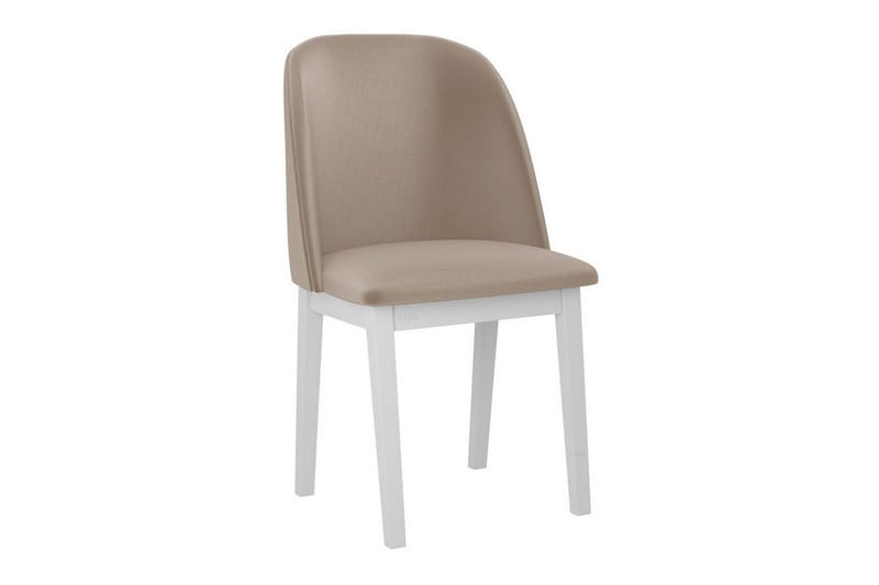 Patrickswell Klädd Matstol med Träben - Vit|Beige - Möbler - Matplats - Matstol & köksstol