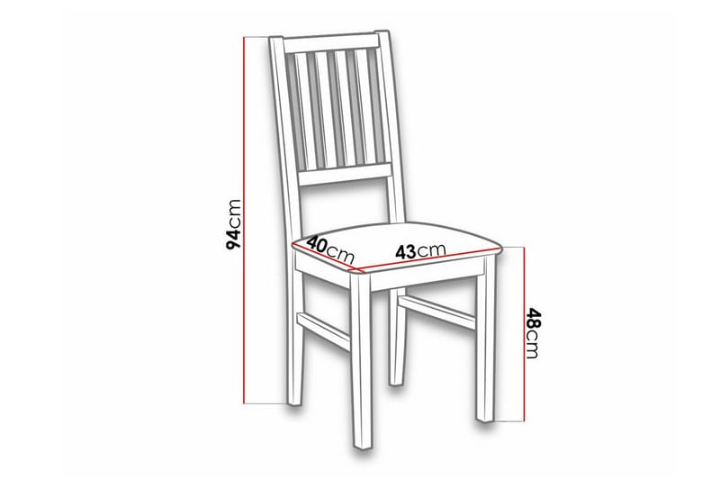 Patrickswell Matstol Black/White - Möbler - Matplats - Matstol & köksstol