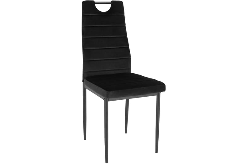 PAXVILLE Matstol 2-pack Sammet/Svart - Möbler - Matplats - Matstol & köksstol