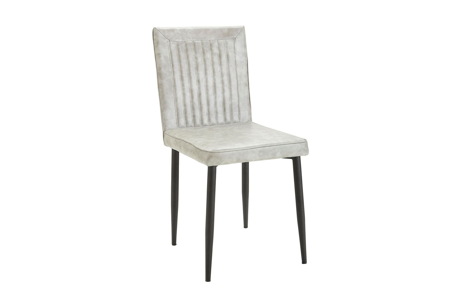 phelan matstol konstläder 2-pack ljusgrå -