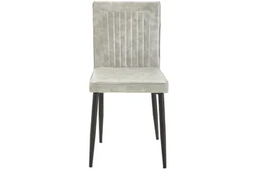 Pinon Matstol Konstläder 2-pack - Ljusgrå - Möbler - Matplats - Matstol & köksstol