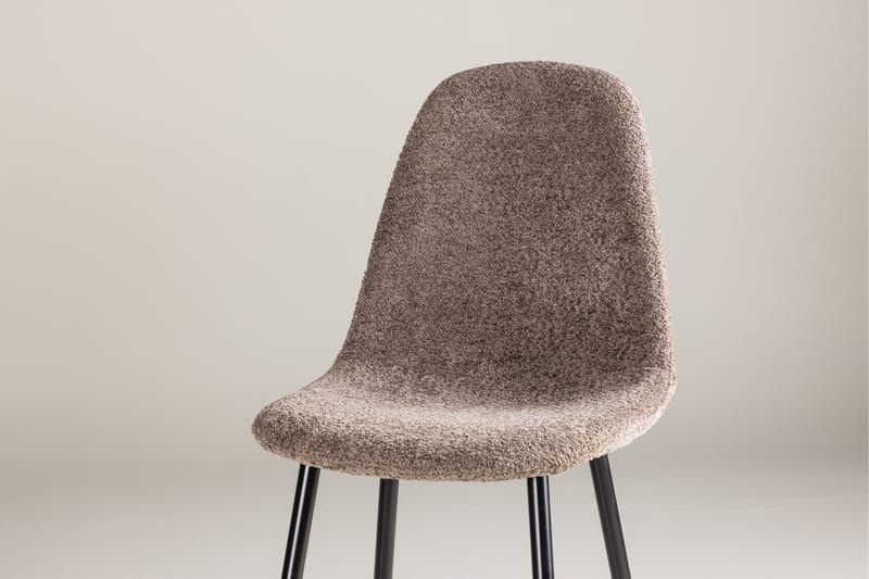 Polar Matstol i Bouclé med Metallben - Taupe - Möbler - Matplats - Matstol & köksstol