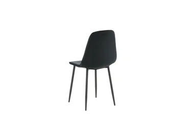 Polar Matstol i Sammet med Metallfinish - Svart - Möbler - Matplats - Matstol & köksstol