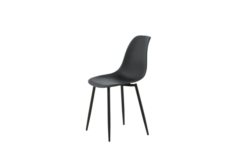 Polar Matstol i Plast med Metallfinish - Svart - Möbler - Matplats - Matstol & köksstol