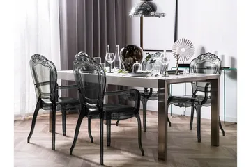 Ronshausen Matstol i Plast - Svart|Transparent - Möbler - Matplats - Matstol & köksstol