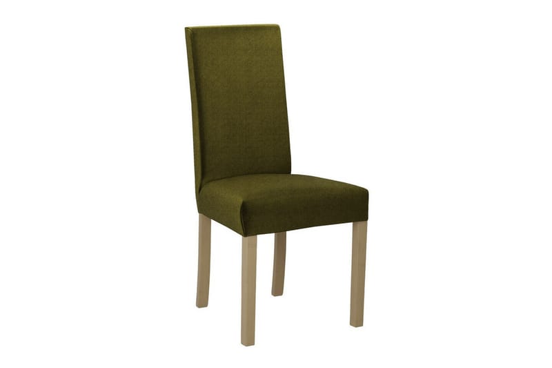 Rowden Matstol i Tyg med Träben, Grön