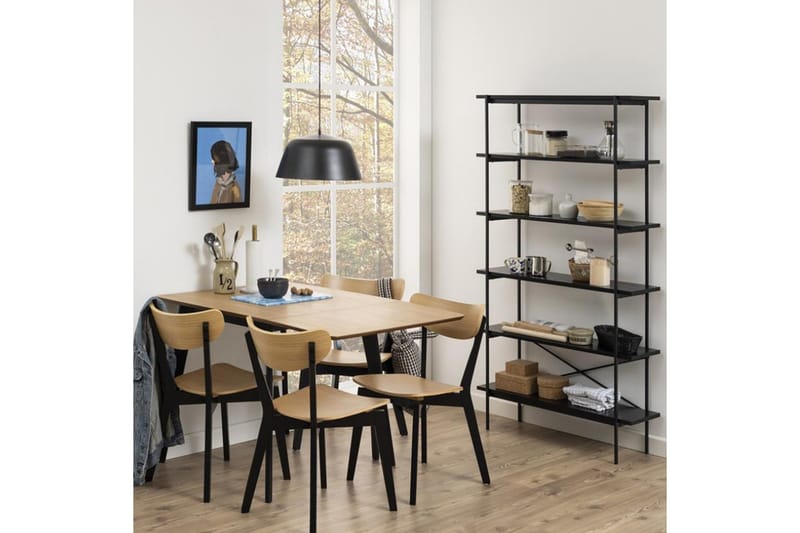 Roxby Matstol i Trä med Metallben - Svart|Beige - Möbler - Matplats - Matstol & köksstol