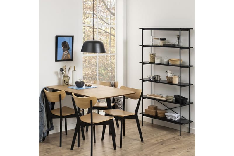 ROXBY Stol Ek/Svart - Möbler - Matplats - Matstol & köksstol
