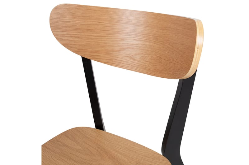 ROXBY Stol Ek/Svart - Möbler - Matplats - Matstol & köksstol