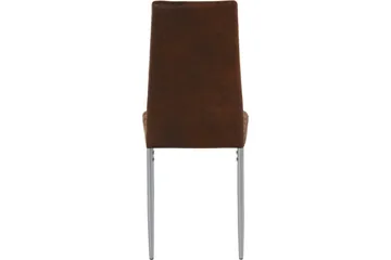 Sabie Matstol Microfiber 2-pack - Brun/Silver - Möbler - Matplats - Matstol & köksstol