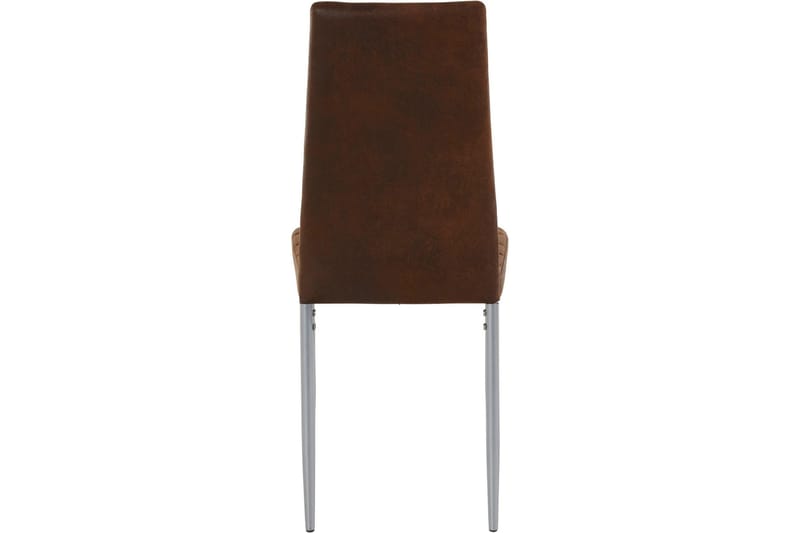 Sabie Matstol Microfiber 2-pack - Brun/Silver - Möbler - Matplats - Matstol & köksstol