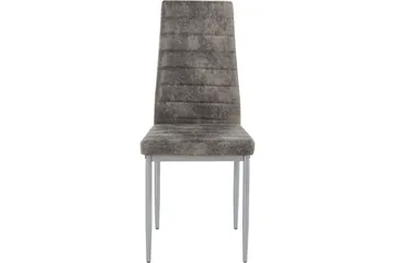 Sabie Matstol Microfiber 2-pack - Ljusgrå/Silver - Möbler - Matplats - Matstol & köksstol