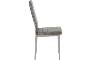 Sabie Matstol Microfiber 2-pack - Ljusgrå/Silver - Möbler - Matplats - Matstol & köksstol