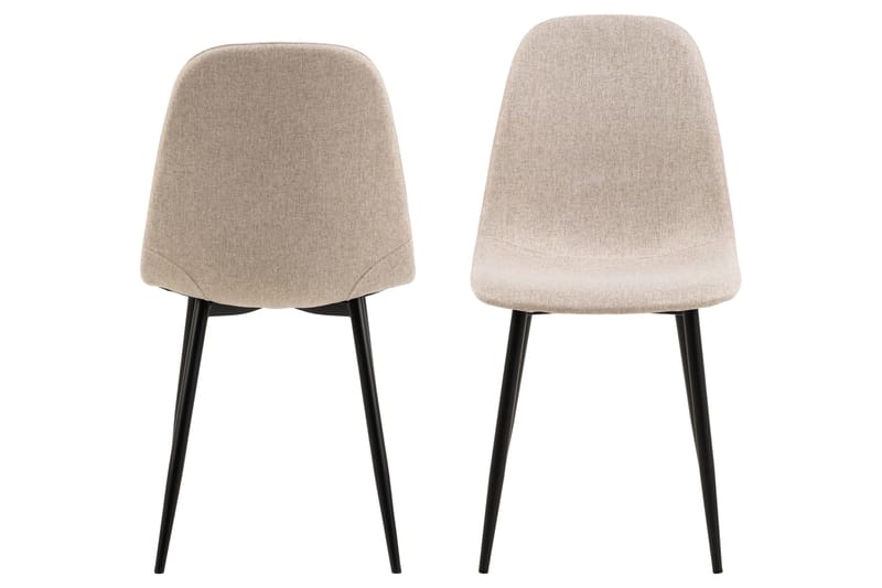 Salaman Matstol i Tyg med Metallben - Beige - Möbler - Matplats - Matstol & köksstol